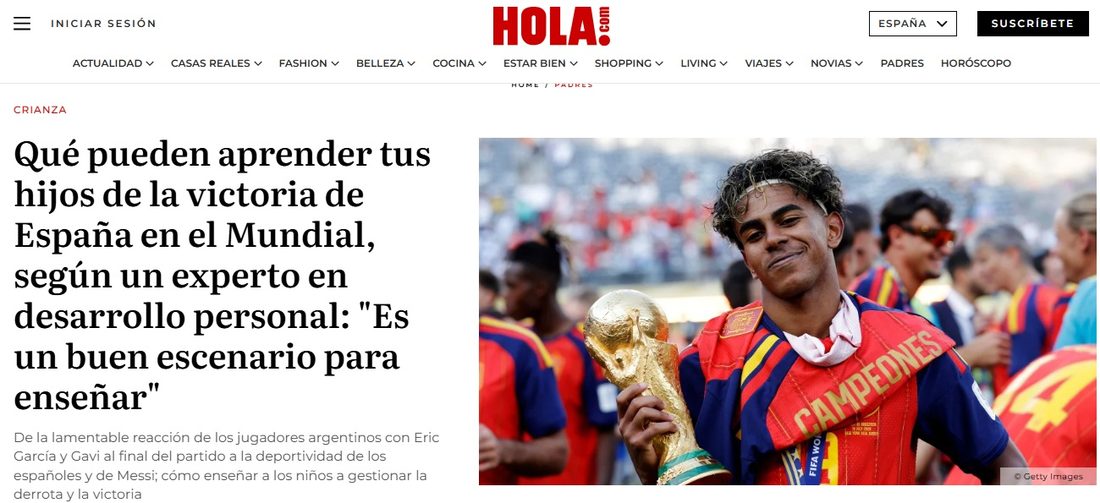 Qué pueden aprender tus hijos de la victoria de España en el Mundial